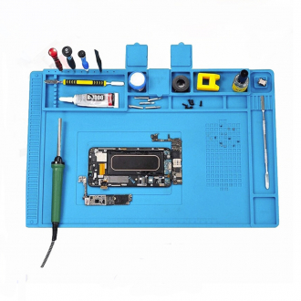 Силиконовый коврик для пайки TERS M9 термостойкий с магнитными ячейками-1
